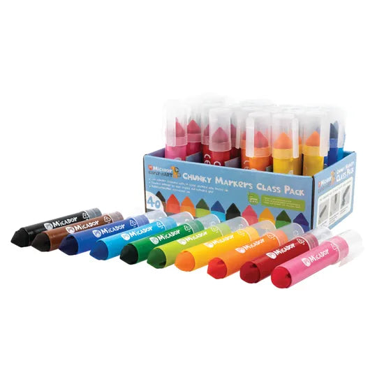 Micador Chunky Marker Class Pack - Pack of 40 - Modern Teaching Aids NZ
