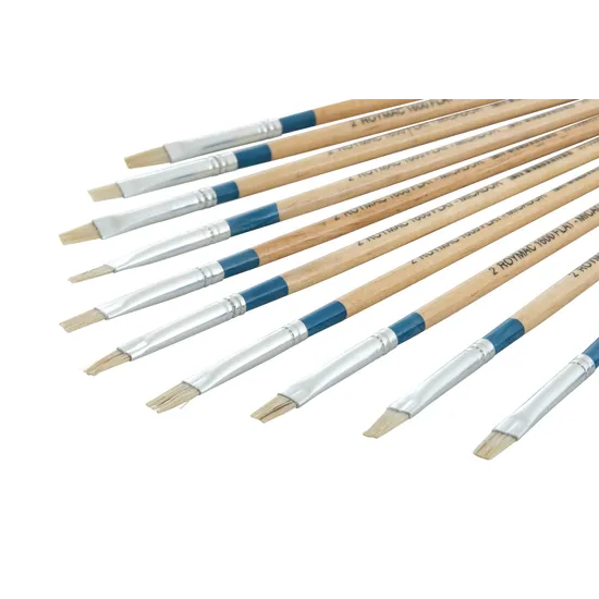 Long Flat Brush Size 2 - Pack 12 - Modern Teaching Aids NZ
