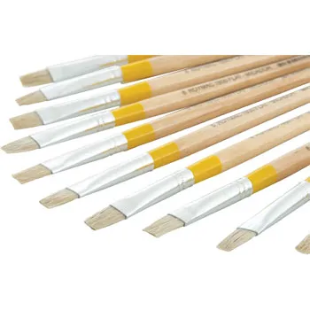 Long Flat Brush Size 6 - Pack 12 - Modern Teaching Aids NZ