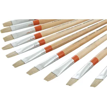 Long Flat Brush Size 8 - Pack 12 - Modern Teaching Aids NZ
