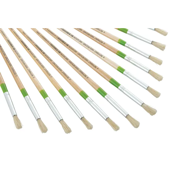 Long Round Brush Size 4 - Pack 12 - Modern Teaching Aids NZ