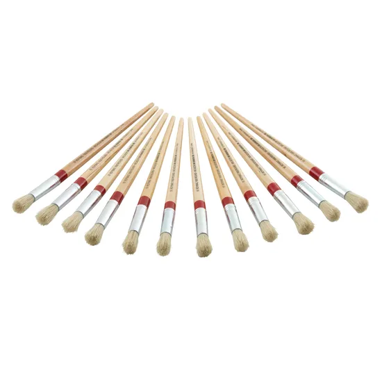 Long Round Brush Size 10 - Pack 12 - Modern Teaching Aids NZ