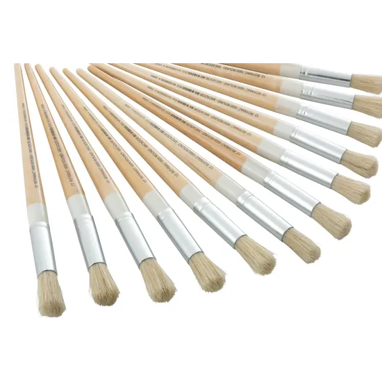 Long Round Brush Size 12 - Pack 12 - Modern Teaching Aids NZ