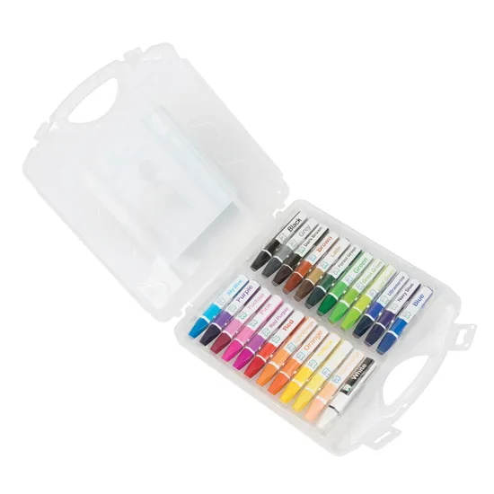 Hexagonal Oil Pastels in Case - Pack of 24 - Modern Teaching Aids NZ