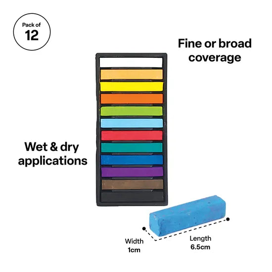 Micador Soft Pastels - Pack of 12 - Modern Teaching Aids NZ