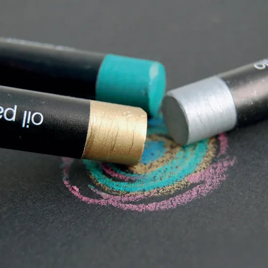 Micador - Large Oil Pastels Metallic 12 Pack - Modern Teaching Aids NZ