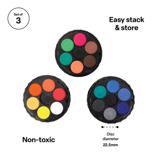 Koh-I-Noor Watercolour Disc - 18 Assorted - Modern Teaching Aids NZ