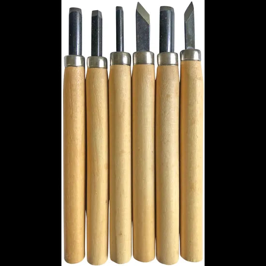 Lino Carving Tools - Set of 6 - Modern Teaching Aids NZ