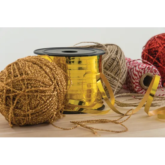 Metallic Ribbon - Gold 91m Roll - Modern Teaching Aids NZ