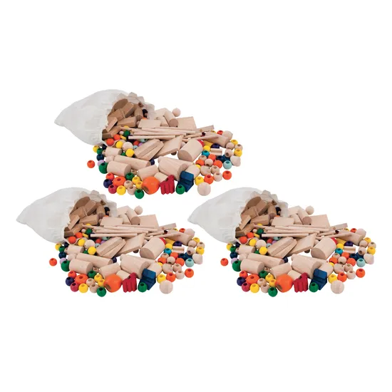 Wooden Loose Parts Kit - 12kg - Modern Teaching Aids NZ