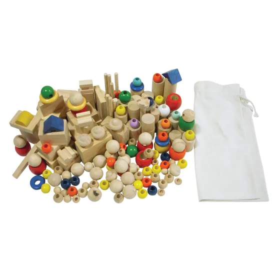 Surprise Bag - Reclaimed Wooden Blocks - 4kg - Modern Teaching Aids NZ