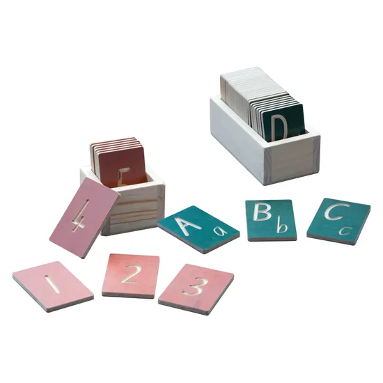 Wooden Numbers & Letters Tracing Set - Modern Teaching Aids NZ