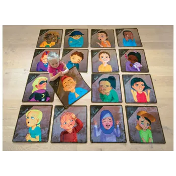 Feelings & Emotions Carpets Set of 16 - Modern Teaching Aids NZ
