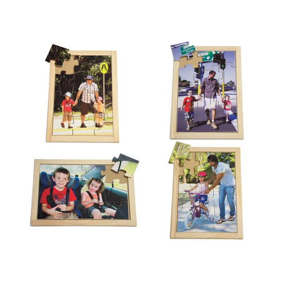 Road Safety Puzzle & Poster Set of 4 - Modern Teaching Aids NZ