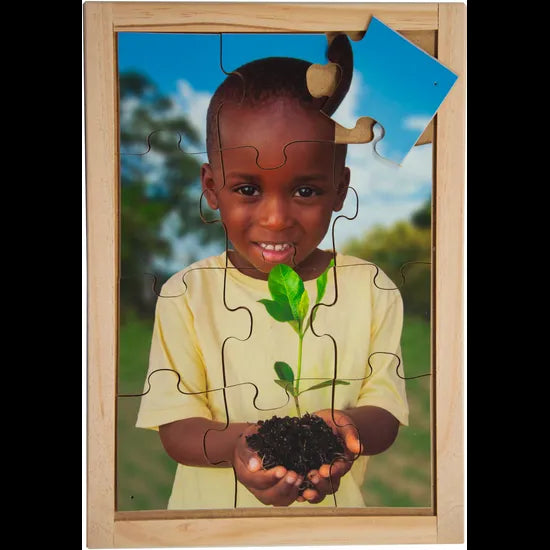 Sustainable Living Puzzle & Poster Set of 8 - Modern Teaching Aids NZ