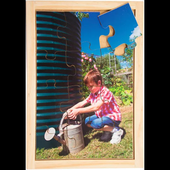 Sustainable Living Puzzle & Poster Set of 8 - Modern Teaching Aids NZ