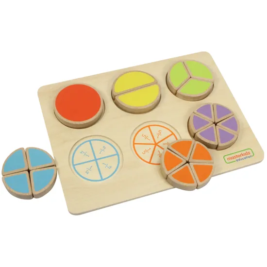 Masterkidz Fraction Learning Puzzle - 21 Pieces - Modern Teaching Aids NZ