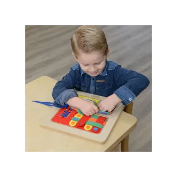 Masterkidz - Lacing & Weaving Board 28cm - Modern Teaching Aids NZ
