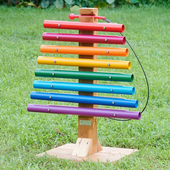 Outdoor Rainbow Chimes Tower - Modern Teaching Aids NZ