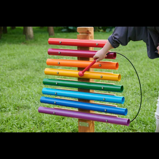 Outdoor Rainbow Chimes Tower - Modern Teaching Aids NZ