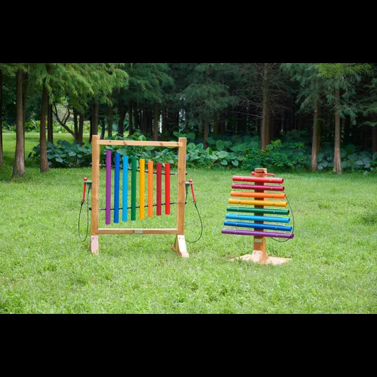 Outdoor Rainbow Chimes Tower - Modern Teaching Aids NZ
