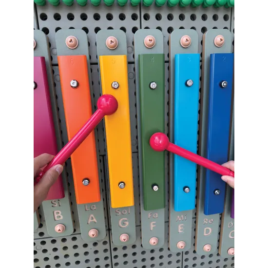 STEM Wall - Outdoor Rainbow Xylophone Set