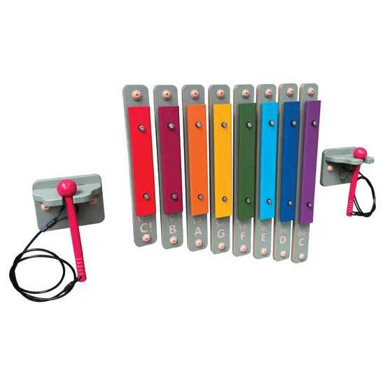 STEM Wall - Outdoor Rainbow Xylophone Set