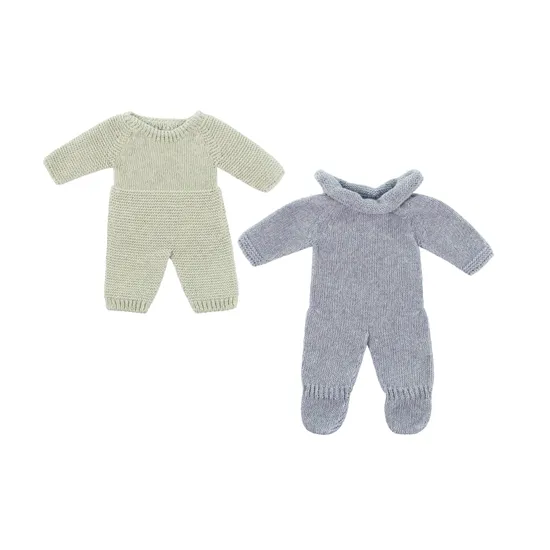 Miniland Knitted Doll Pyjamas 32cm Set of 2 - Modern Teaching Aids NZ