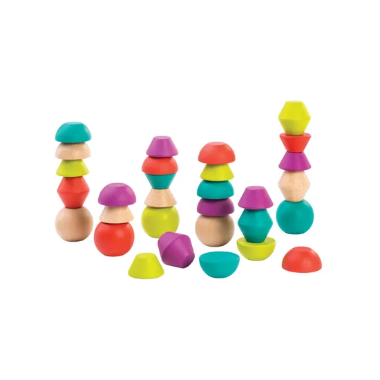 Towering Wooden Blocks - 30 pieces - Modern Teaching Aids NZ