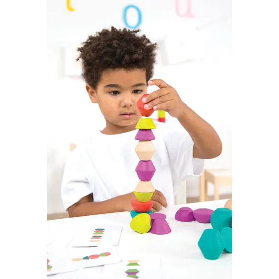 Towering Wooden Blocks - 30 pieces - Modern Teaching Aids NZ