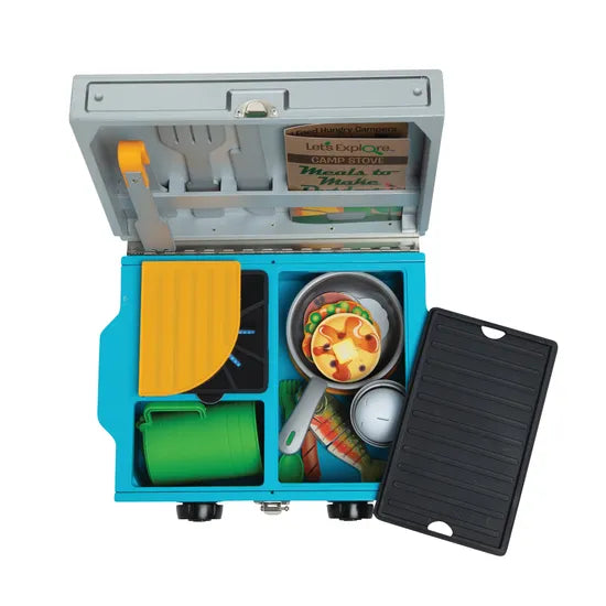 Melissa & Doug Let's Explore - Wooden Camp Stove Play Set - Modern Teaching Aids NZ
