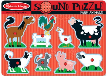 M&D Farm Animals Sound Puzzle - Modern Teaching Aids NZ