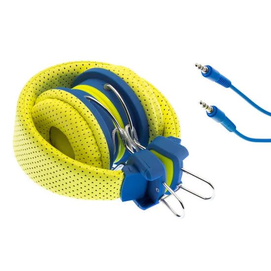 Moki Kids Safe Headphones - Yellow/Blue - Modern Teaching Aids NZ