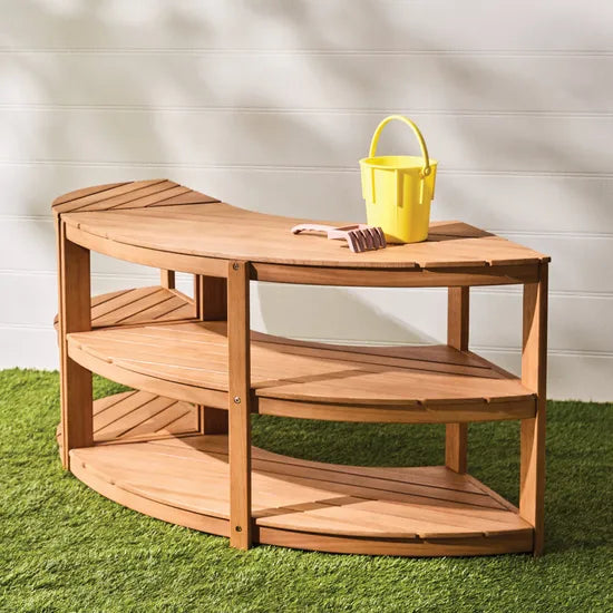 Harmony Education - Outdoor Shelf - Curved - Modern Teaching Aids NZ
