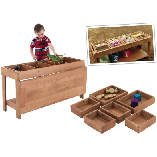 Harmony Education Outdoor Sorting Table and Boxes