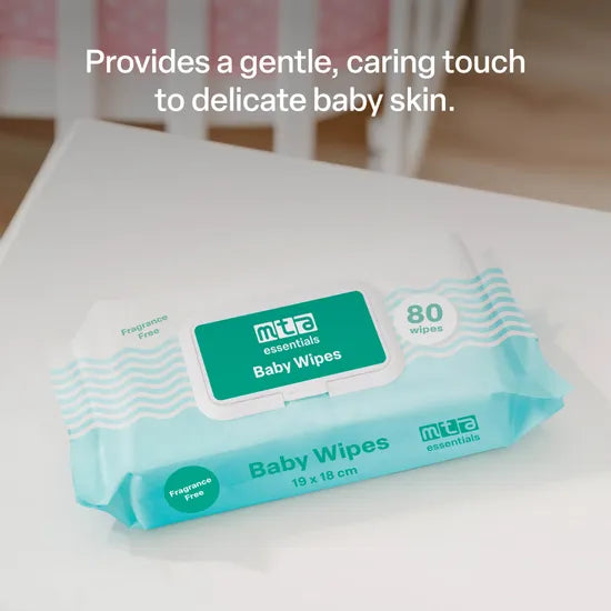 MTA Essentials Baby Wipes - 12 x Pack of 80