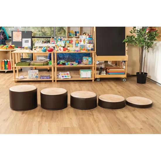 Log Stepping Stones 5 Pieces - Modern Teaching Aids NZ