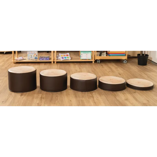 Log Stepping Stones 5 Pieces - Modern Teaching Aids NZ