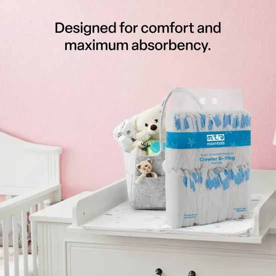 MTA Essentials Nappies Crawler 6-11 kg - Pack of 64 - Modern Teaching Aids NZ
