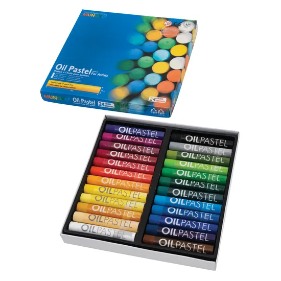 Mungyo Oil Pastels - 24 Colours - Modern Teaching Aids NZ