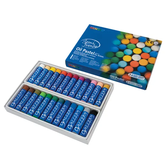 Mungyo Semi Jumbo Oil Pastels - 24 Colours - Modern Teaching Aids NZ