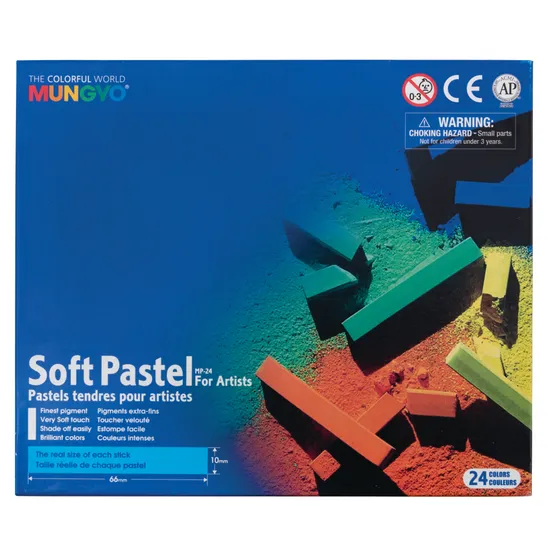 Mungyo Soft Pastels, Assorted - Box of 24 - Modern Teaching Aids NZ