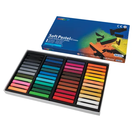 Mungyo Soft Pastels, Assorted - Box of 48 - Modern Teaching Aids NZ