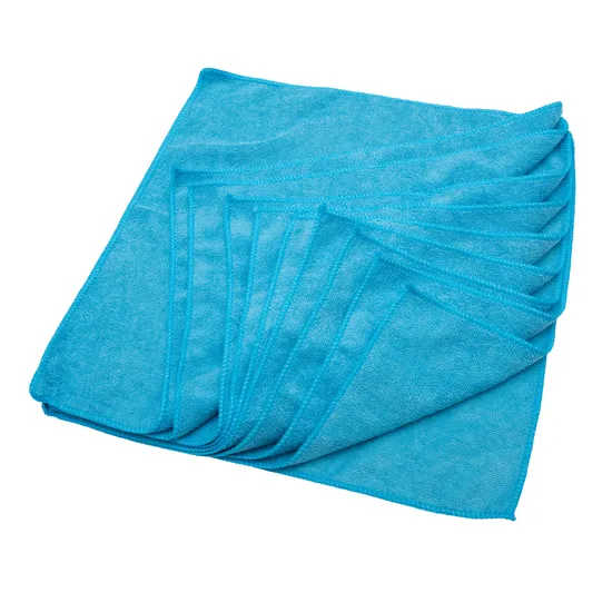 Microfibre Cloth Blue - Pack of 10 - Modern Teaching Aids NZ