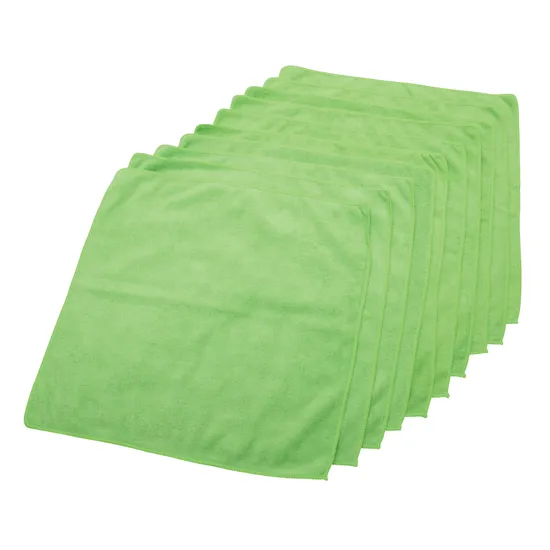 Microfibre Cloth Green - Pack of 10 - Modern Teaching Aids NZ