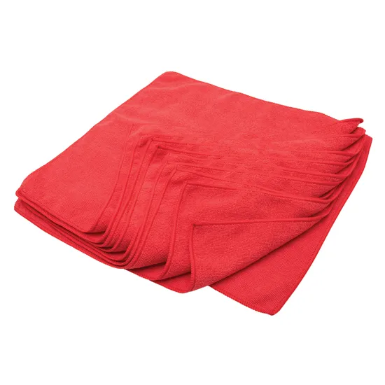 Microfibre Cloth Red - Pack of 10 - Modern Teaching Aids NZ