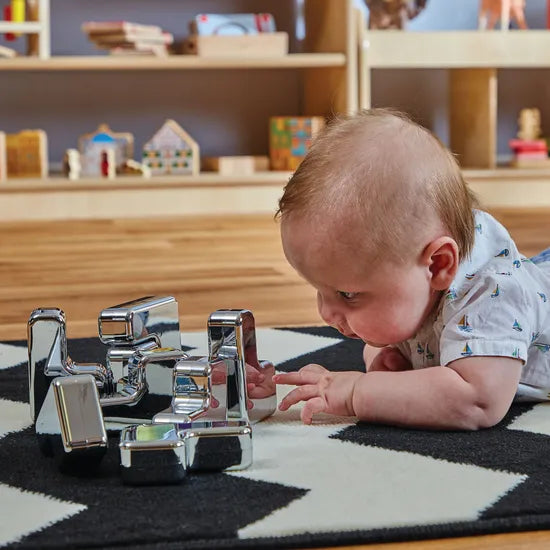 Metallic Jigsaw Blocks Pack of 8 - Modern Teaching Aids NZ