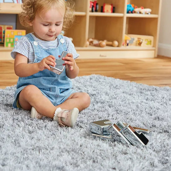 Metallic Jigsaw Blocks Pack of 8 - Modern Teaching Aids NZ