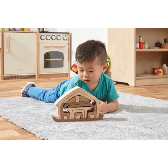 Wooden Nesting House - Modern Teaching Aids NZ