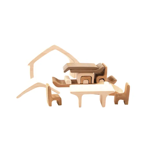 Wooden Nesting House - Modern Teaching Aids NZ